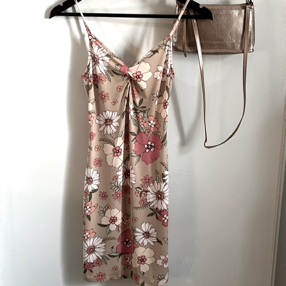 Ambiance Women’s Summer Spring Floral Sleeveless Stretch Slip Sundress
